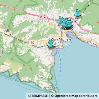 Mappa Via Giunchetto, 16038 Santa Margherita Ligure GE, Italia (1.98364)