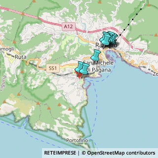 Mappa Via Giunchetto, 16038 Santa Margherita Ligure GE, Italia (1.80833)