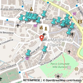 Mappa Via Privata Belvedere, 16038 Santa Margherita Ligure GE, Italia (0.157)