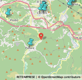 Mappa Localita' Da Valle, 17043 Pallare SV, Italia (3.3225)