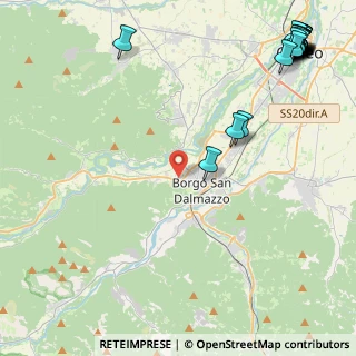 Mappa Via Monte CORBORANT, 12011 Borgo San Dalmazzo CN, Italia (7.0865)