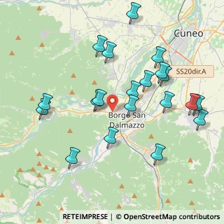 Mappa Via Monte CORBORANT, 12011 Borgo San Dalmazzo CN, Italia (4.2565)