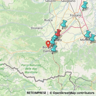 Mappa Via Monte CORBORANT, 12011 Borgo San Dalmazzo CN, Italia (25.03167)