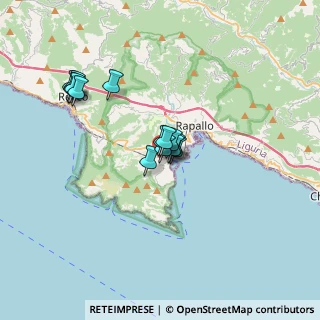Mappa Strada Comunale Costa Secca, 16038 Santa Margherita Ligure GE, Italia (2.64786)