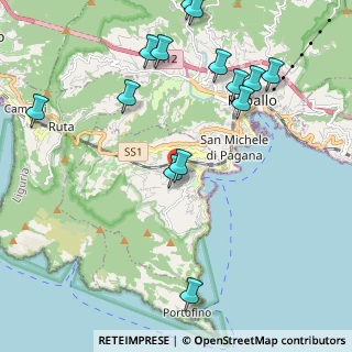 Mappa Strada Comunale Costa Secca, 16038 Santa Margherita Ligure GE, Italia (2.51571)