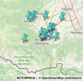 Mappa Via Monte Carbonet, 12011 Borgo San Dalmazzo CN, Italia (10.11133)
