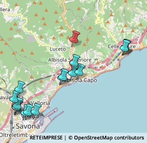 Mappa Piazza Giulio II, 17011 Albisola Superiore SV, Italia (2.49882)