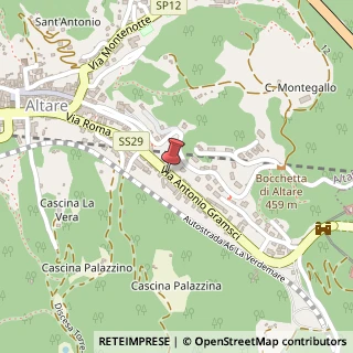 Mappa Via Antonio Gramsci, 18, 17041 Altare, Savona (Liguria)