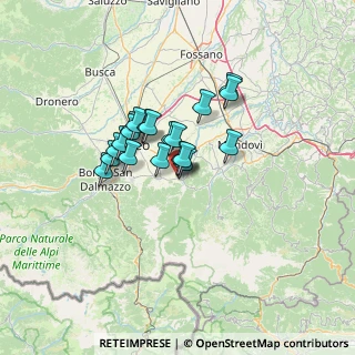 Mappa Via Provinciale Beinette, 12013 Chiusa di Pesio CN, Italia (9.3245)