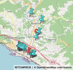 Mappa SP 33, 16030 Cogorno GE, Italia (2.23)
