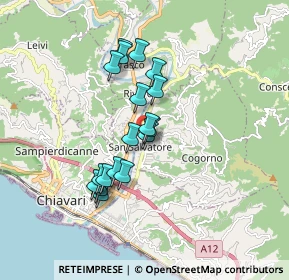 Mappa SP 33, 16030 Cogorno GE, Italia (1.44278)