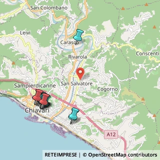 Mappa Via Lima, 16030 Cogorno GE, Italia (2.61133)
