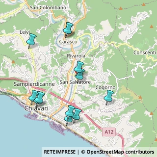 Mappa Via Lima, 16030 Cogorno GE, Italia (2.2475)