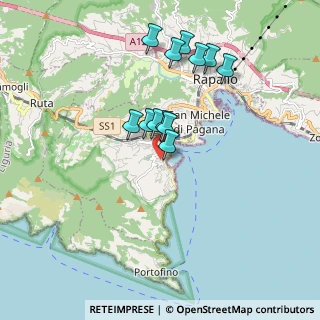 Mappa Via Favale, 16038 Santa Margherita Ligure GE, Italia (1.59583)