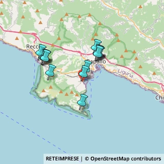 Mappa Via Favale, 16038 Santa Margherita Ligure GE, Italia (3.14667)