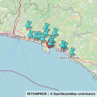 Mappa Chiavari, 16038 Santa Margherita Ligure GE, Italia (9.57071)