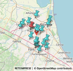 Mappa Via dell'Arrotino, 48125 Ravenna RA, Italia (10.215)