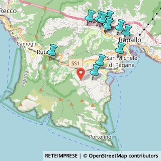 Mappa Via Baiucca, 16038 Santa Margherita Ligure GE, Italia (2.57154)
