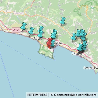 Mappa Via Baiucca, 16038 Santa Margherita Ligure GE, Italia (8.425)