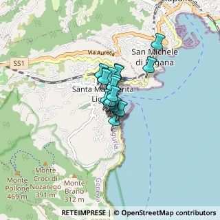 Mappa Vico chiuso alla loggetta, 16038 Santa Margherita Ligure GE, Italia (0.3715)