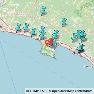 Mappa Via Privata dei Giuntini, 16038 Santa Margherita Ligure GE, Italia (8.8035)