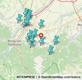 Mappa 12016 Peveragno CN, Italia (6.69438)
