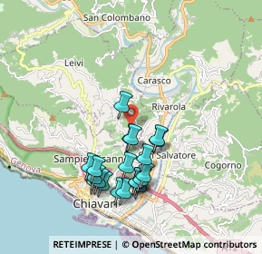 Mappa Via della Pineta, 16040 Leivi GE, Italia (1.7995)