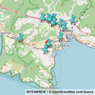 Mappa Via Buonincontri, 16038 Santa Margherita Ligure GE, Italia (1.90929)