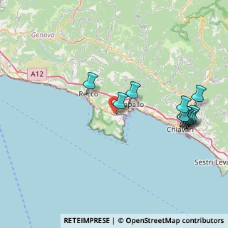 Mappa Via Crosa dell'Oro, 16038 Santa Margherita Ligure GE, Italia (8.78909)