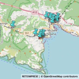 Mappa Via Pontetto, 16038 Santa Margherita Ligure GE, Italia (1.8275)