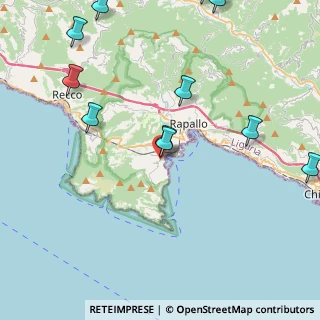 Mappa Via Pontetto, 16038 Santa Margherita Ligure GE, Italia (5.72833)