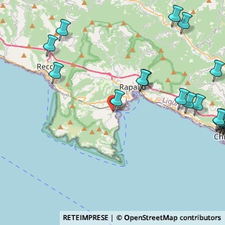 Mappa Via Pontetto, 16038 Santa Margherita Ligure GE, Italia (6.684)