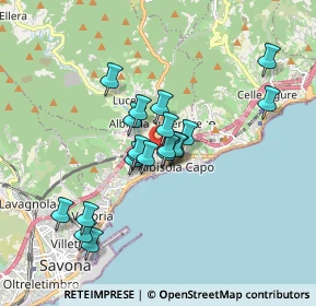 Mappa Corso Giuseppe Mazzini, 17011 Albisola Superiore SV, Italia (1.42)