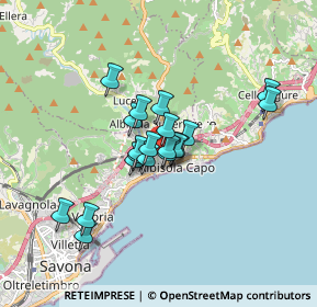 Mappa Via dei Levantino, 17011 Albisola Superiore SV, Italia (1.259)