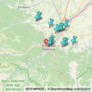 Mappa Via Monte Saben, 12011 Borgo San Dalmazzo CN, Italia (6.50846)