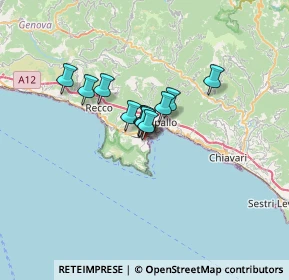 Mappa Via Privata Villa Bassa, 16038 Santa Margherita Ligure GE, Italia (3.87909)