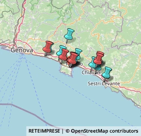 Mappa Via Privata Villa Bassa, 16038 Santa Margherita Ligure GE, Italia (7.719)