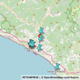 Mappa Via Umberto Vittorio Podesta, 16030 Cogorno GE, Italia (2.85909)