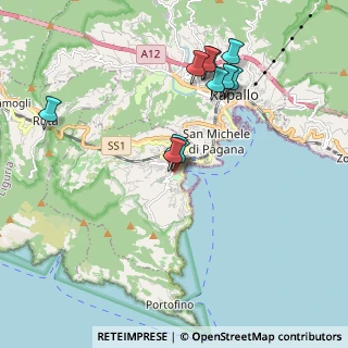 Mappa Via Gorizia, 16038 Santa Margherita Ligure GE, Italia (1.85455)