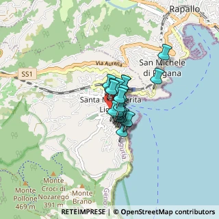 Mappa Via Gorizia, 16038 Santa Margherita Ligure GE, Italia (0.4075)