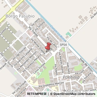 Mappa Via Monte Grappa, 24, 04014 Pontinia, Latina (Lazio)