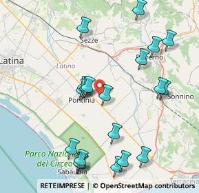 Mappa 04014 Pontinia LT, Italia (9.4865)