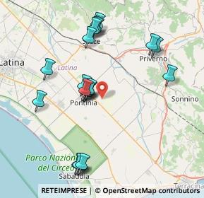 Mappa 04014 Pontinia LT, Italia (8.5545)