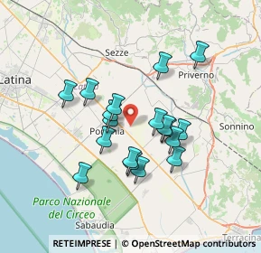Mappa 04014 Pontinia LT, Italia (6.12833)