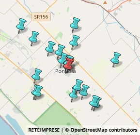 Mappa Via Gaetano Donizetti, 04014 Pontinia LT, Italia (3.599)