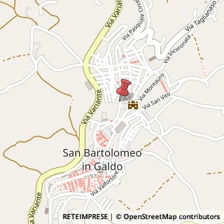Mappa Via Regina Margherita,  46, 82028 San Bartolomeo in Galdo, Benevento (Campania)