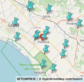 Mappa Via Giovanni Boccaccio, 04014 Pontinia LT, Italia (9.00625)