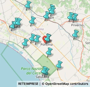 Mappa Via Giovanni Boccaccio, 04014 Pontinia LT, Italia (9.138)