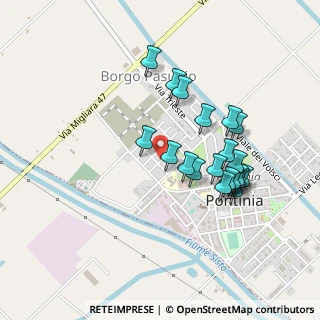Mappa Via F. Petrarca, 04014 Pontinia LT, Italia (0.446)