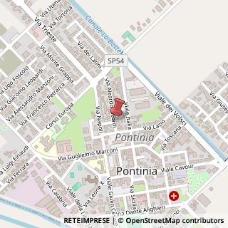 Mappa Via Aleardo Aleardi,  15, 04014 Pontinia, Latina (Lazio)